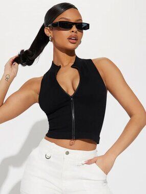 Zoe Zip Up Seamless Top